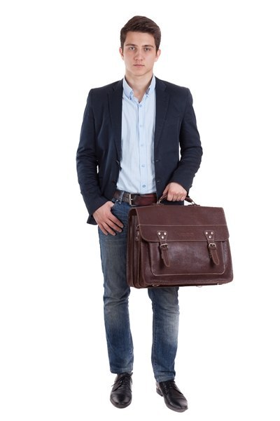 Big torba skórzana biznesowa TC8 BROWN