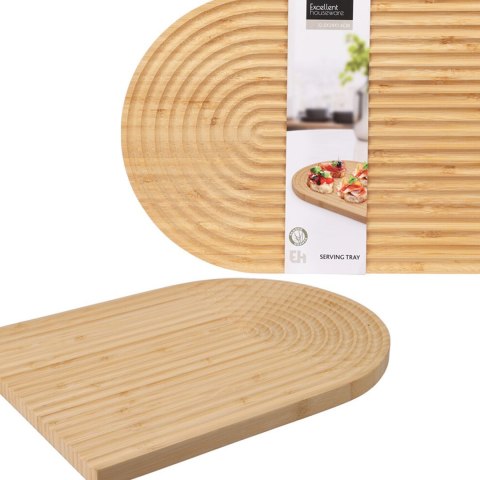 Deska bambusowa owalna do serwowania 32 cm