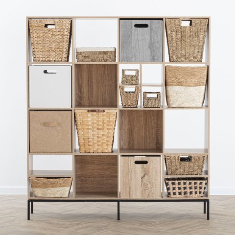 Pojemnik drewniany 31x31 cm Szary