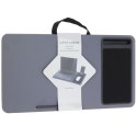 Stolik pomocniczy z tacą pod laptopa szary 57 x 30 cm