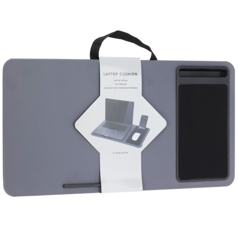 Stolik pomocniczy z tacą pod laptopa szary 57 x 30 cm