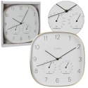 Zegar ścienny z termometrem i higrometrem 28,5 cm