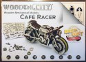 Drewniane Puzzle 3D - Motocykl Cafe Racer
