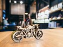 Drewniane Puzzle 3D - Motocykl Cafe Racer