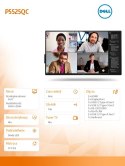 Monitor 54.6 cala P5525QC IPS 4K UHD/16:9/HDMI/DP/USB-C/RS232/USB/RJ45/Speakers/3Y