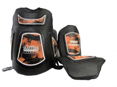 Ochraniacz brzucha i ud OBU-5 czarno-pomarańczowy