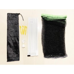 ZESTAW SŁUPKI SIATKA DO SIATKÓWKI BADMINTONA 609x220CM