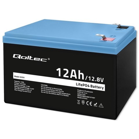 Akumulator LiFePO4 | 12.8V | 12Ah | 153.6Wh | BMS