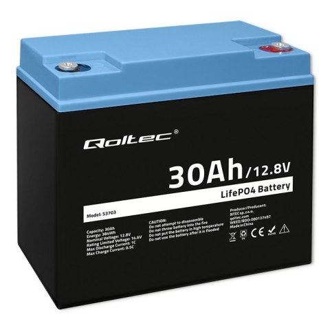 Akumulator LiFePO4 | 12.8V | 30Ah | 384Wh | BMS