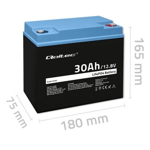 Akumulator LiFePO4 | 12.8V | 30Ah | 384Wh | BMS