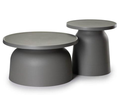 Dwa minimalistyczne stoliki OTTO szare
