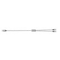 Kabel USB2.0 A/M do micro USB + USB-C, 1.2m