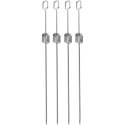 SZPIKULEC DO SZASZŁYKÓW 4SZT DŁ. 40,5CM STAL NIERDZEWNA