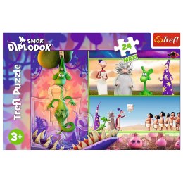 Puzzle - 24 Maxi - Ciekawski Smok Diplodok - Trefl 14376