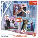 Puzzle - 3w1 (20, 36, 50) - Kraina Lodu II - Magiczna opowieść - Trefl 34853