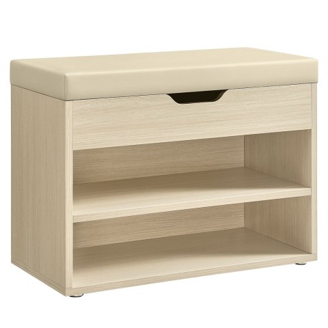 Beżowa szafka na buty ze schowkiem