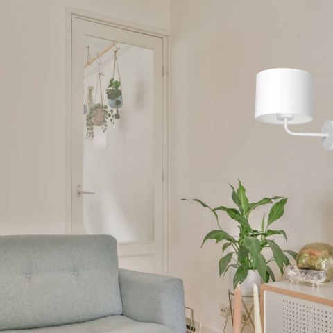 Kinkiet ARDEN Biały Abażur 1xE27