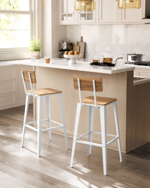 Solidne krzesła do jadalni komplet 2 szt.