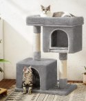 Solidny drapak dla kota jasnoszary 84 cm