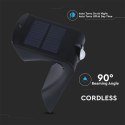 Trójkątna Lampa Solarna 1.5W, Czarna V-TAC