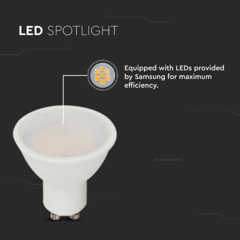 Żarówka LED V-TAC 2,9W GU10 6500K - Energooszczędne i trwałe oświetlenie