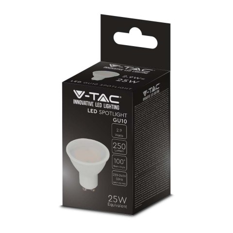 Żarówka LED V-TAC 2,9W GU10 6500K - Energooszczędne i trwałe oświetlenie