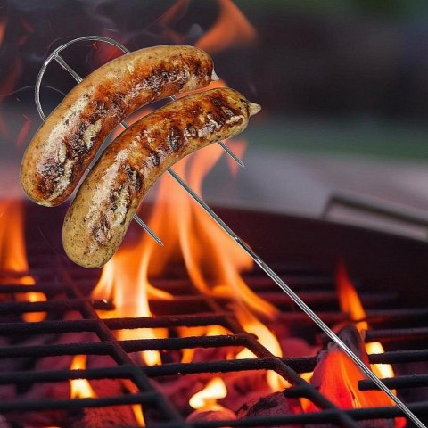 WIDELEC OGNISKOWY 100CM Z DREWNIANĄ RĄCZKĄ