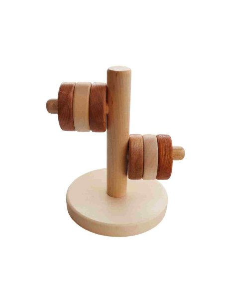 Drewniana Układanka Montessori Horyzontalna Wieża