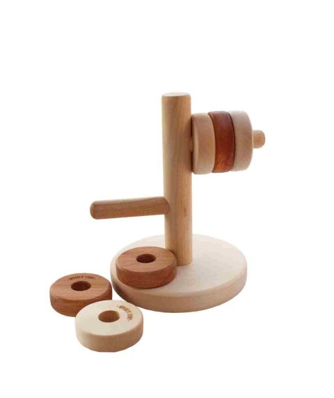 Drewniana Układanka Montessori Horyzontalna Wieża