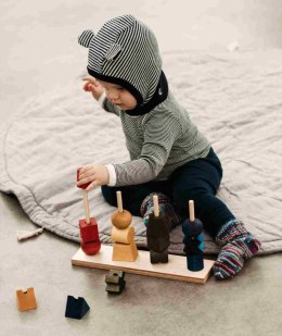 Drewniana Układanka Płotek XL - Kolorowa