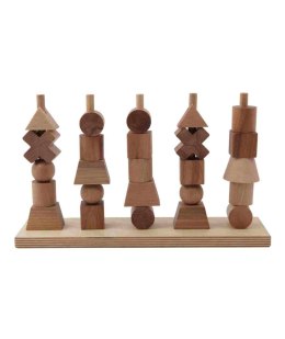 Drewniana Układanka Płotek - Naturalna