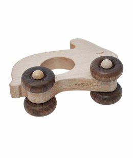 Drewniana Zabawka na Kółkach Królik