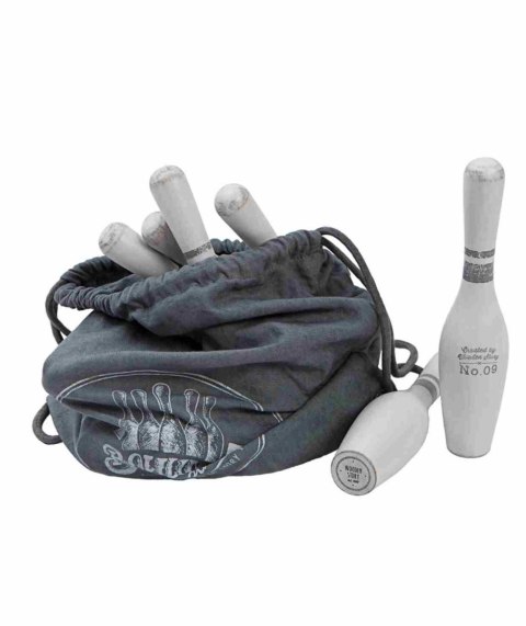 Drewniane Kręgle Vintage 10 szt.