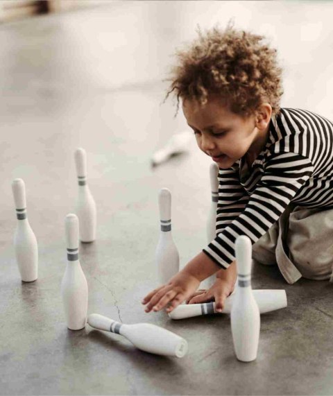 Drewniane Kręgle Vintage 10 szt.