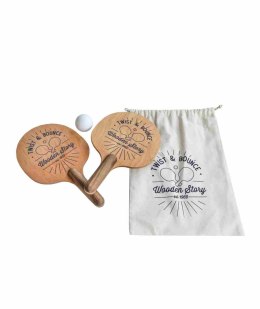 Drewniane Paletki do Gry Obróć i Odbij 2 szt.