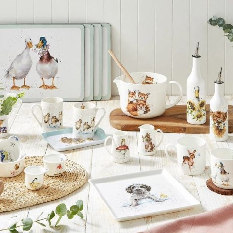 Drzemiący Pies i Króliki - Kubek Porcelanowy 310 ml