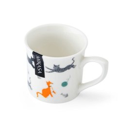 Mikasa, Kubek Porcelanowy Ryflowany Koty - 250 ml