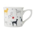 Mikasa, Kubek Porcelanowy Ryflowany Psy - 250 ml