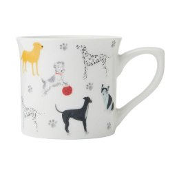 Mikasa, Kubek Porcelanowy Ryflowany Psy - 250 ml