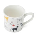 Mikasa, Kubek Porcelanowy Ryflowany Psy - 250 ml
