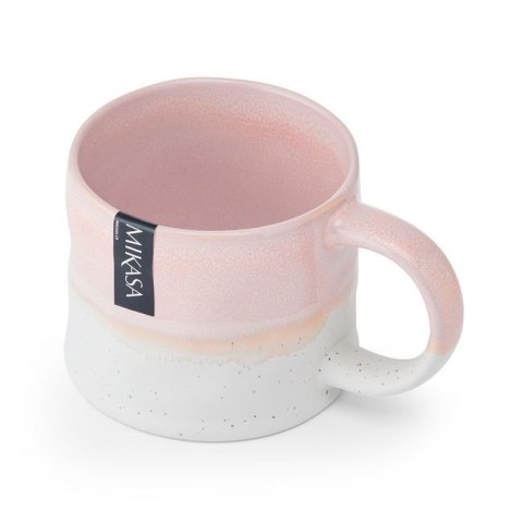 Mikasa, Kubek z Unikalnym Wykończeniem Różowy - 450 ml