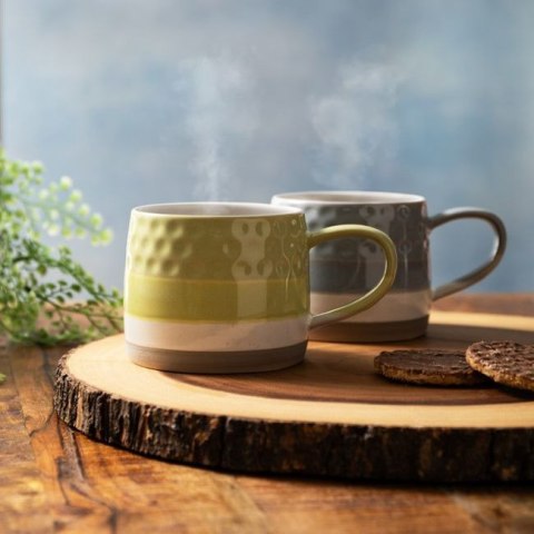 Mikasa, Kubek z Unikalnym Wykończeniem Zielony - 320 ml