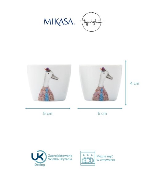 Mikasa Tipperleyhill, Kieliszki Porcelanowe do Jajek Kaczka - 2 szt.