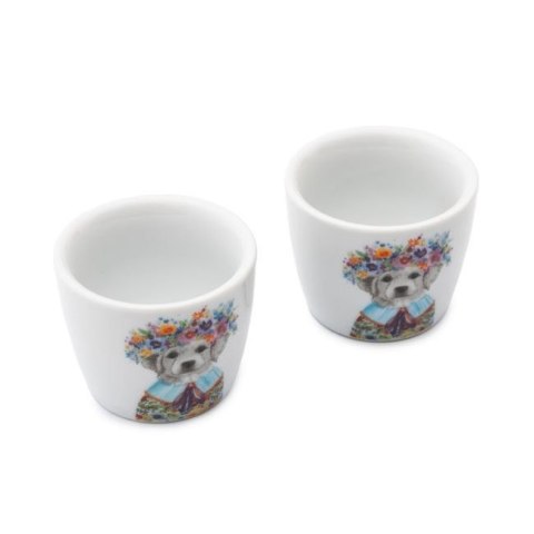 Mikasa Tipperleyhill, Kieliszki Porcelanowe do Jajek Szczeniak - 2 szt.