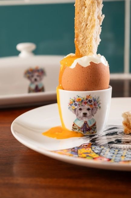 Mikasa Tipperleyhill, Kieliszki Porcelanowe do Jajek Szczeniak - 2 szt.