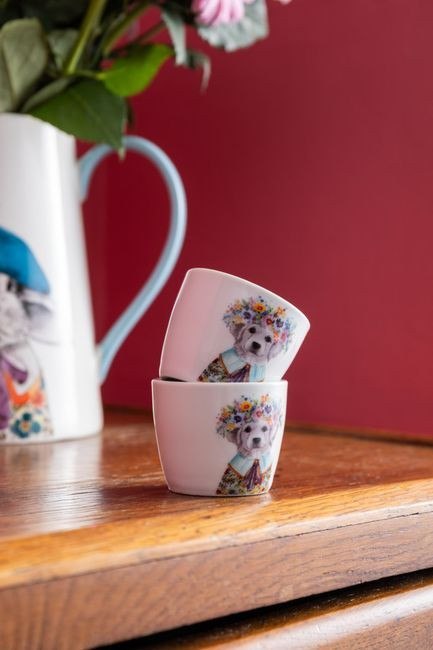 Mikasa Tipperleyhill, Kieliszki Porcelanowe do Jajek Szczeniak - 2 szt.