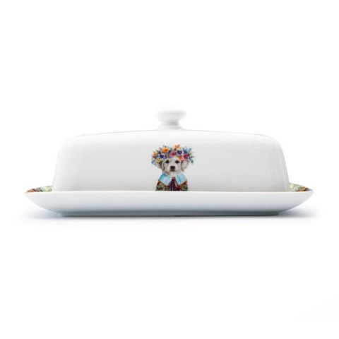 Mikasa Tipperleyhill, Porcelanowy Pojemnik na Masło Szczeniak - 200 g