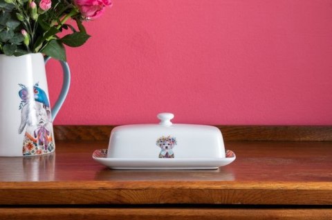 Mikasa Tipperleyhill, Porcelanowy Pojemnik na Masło Szczeniak - 200 g