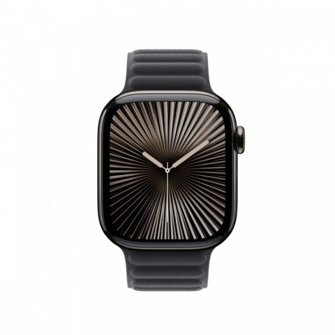 Pasek karbowany magnetyczny w kolorze czarnym do koperty 42 mm - rozmiar M/L