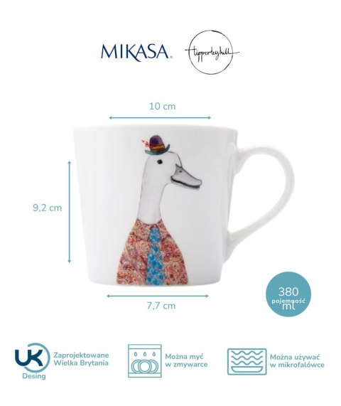 Mikasa Tipperleyhill, Porcelanowy Kubek Kaczka - 380 ml